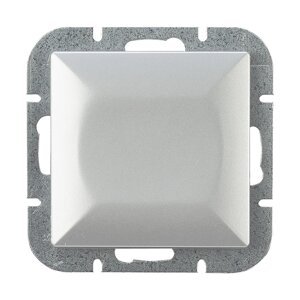 Zapustený trojpolohový prepínač Pearl, 10A, 250V, WP-5P, strieborný