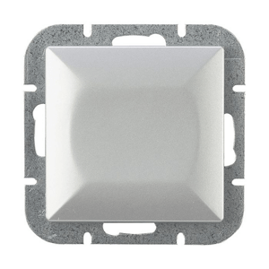 Zapustený štvorpolohový prepínač Pearl, 10A, 250V, WP-8P, strieborný