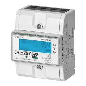3-fázový elektromer s MID, 80A, DIN TH-35mm