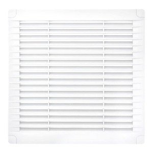 Ventilation grille with lock 200x200, white