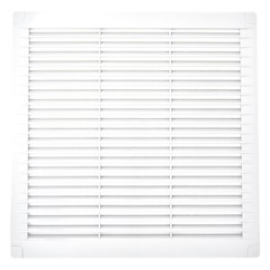 Ventilation grille with lock 300x300, white