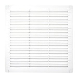 Ventilation grille with lock 350x350, white
