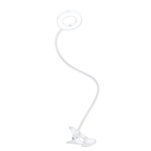 Svietidlo LED stolné stmievateľné s klipom biela, 300lm, CCT