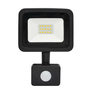 Reflektor so senzorom 10W 6500K (900 lumens) čierny