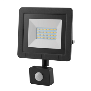 Reflektor so senzorom 30W 6500K (2700 lumens) čierny