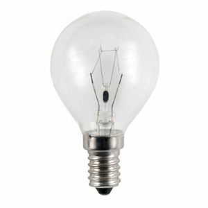 Žiarovka 40W, E14, 230V, pre PIZZA pec do 500 °C, ilumin., číra, 45x75mm (Schiefer)