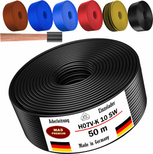 Kábel H07Z-K 1x10 čierny, bezhalogénový