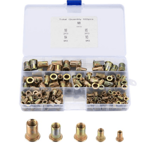 Nitovacie matice  M3-M8, sada 165ks (HDX)