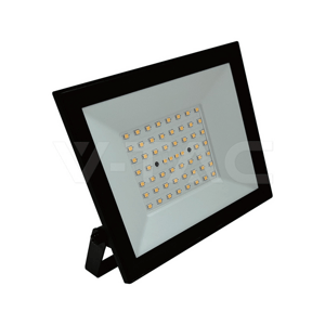 Reflektor LED 50W, 4000K, 4700lm, čierny  VT-44054, IP65,110°, 176x25x152mm  (V-TAC)