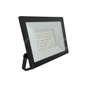 Reflektor LED 50W, 6500K, 4700lm, čierny  VT-44054, IP65,110°, 176x25x152mm  (V-TAC)