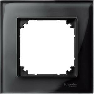 Rámček 1-násobný sklo čierna ónyxová Merten M-Elegance Onyx Black (Schneider)