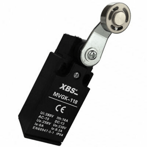 Spínač koncový s pákou a kladkou O18 nerez. 1NO+1NC 30mm IP65 MVGK-118 (XBS)