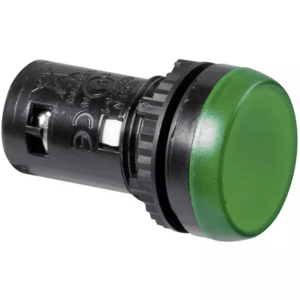 Signálna LED DIN zelená 230V AC/DC (XBS)