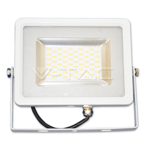 Reflektor LED 20W, 3000K, 1600lm, IP65, 100°, Al-biela, VS-RE, 182x142, VT-4820 (V-TAC)