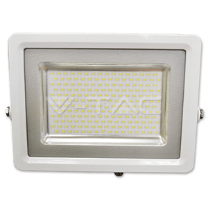 Reflektor LED 100W, 6000K, 8000lm, IP65, 100°, Al-biela, VS-RE, 353x268, VT-48100 (V-TAC)