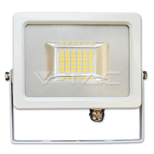 Reflektor LED 20W, 4500K, 1600lm, IP65, 100°, Al-biela, VS-RE, 182x142, VT-4820 (V-TAC)