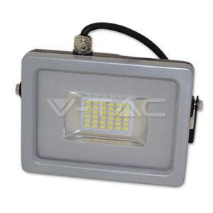 Reflektor LED 10W, 6000K, 800lm, IP65, 100°, Al-čierna/sivá, VS-RE, VT-4810 (V-TAC)