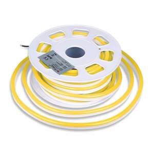 Neon Flex LED 24V 8W, Žltá, 320lm, VT-2835 (V-TAC)