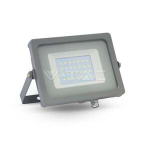 Reflektor LED 30W, 4000K, 2550lm, IP65, 100°, Al-sivá, VS-RE, 217x174, VT-4933 (V-TAC)
