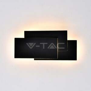 Nástenné LED svietidlo 12W, 4000K, 1100lm, čierne VT-712 (V-TAC)