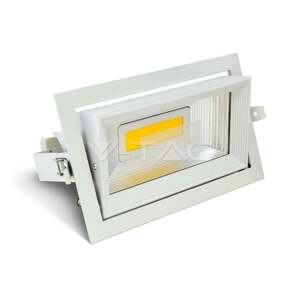 Stropné LED svietidlo zapustené výklopné 30W, 3000K, 2450lm, biele VT-2930 (V-TAC)