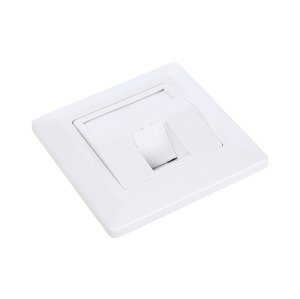 Zásuvka RJ45 pre 1 keyston modulárna pod omietku biela SX9-2-0-WH (SOLARIX)