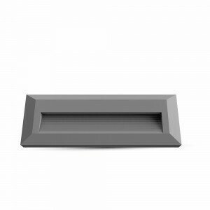 Schodiskové LED svietidlo obdĺžnikové 3W, 3000K, IP65 ,110lm, sivé VT-1162 (V-TAC)
