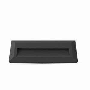 Schodiskové LED svietidlo obdĺžnikové 3W, 3000K, IP65, 110lm, čierne VT-1162 (V-TAC)