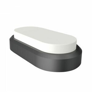 Stropné LED svietidlo oválne 8W, 4500K, 560lm, IP54, čierne VT-8038 (V-TAC)