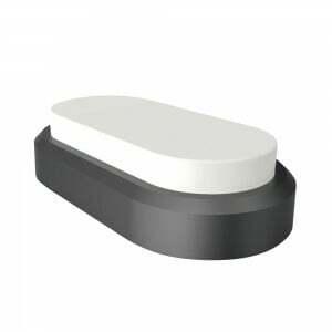 Stropné LED svietidlo oválne 8W, 6000K, 560lm, IP54, čierne VT-8038 (V-TAC)