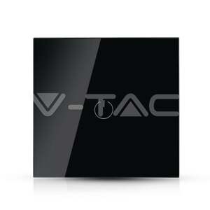 Spínač 1-násobný SMART ovládaný cez WiFi, čierny VT-5003 (V-TAC)
