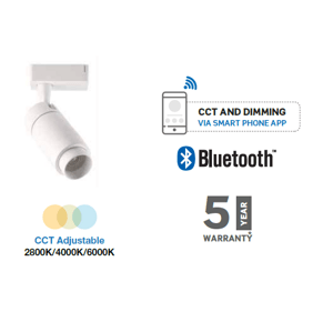 Bodové lištové LED svietidlo 4CORE SMART 15W, 1500lm, biele VT-7715 (V-TAC)