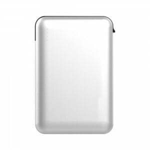 Powerbank so zabudovaným káblom Micro USB a displejom 5000mAh biely VT-3510 (V-TAC)
