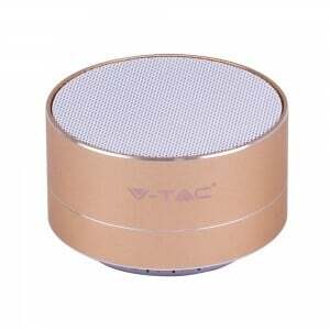 Reproduktor bluetooth nabíjateľný s mikrofónom 3W zlatý VT-6133 (V-TAC)