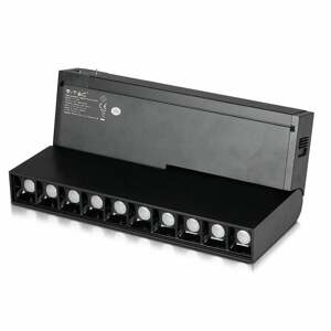 Bodové lištové LED svietidlo MAGNETIC 20W, 3000K, 1200lm, 24V, čierna VT-4220 (V-TAC)