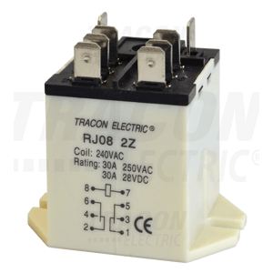 Relé vysokovýkonové 12V DC 2xCO 30A (TRACON)