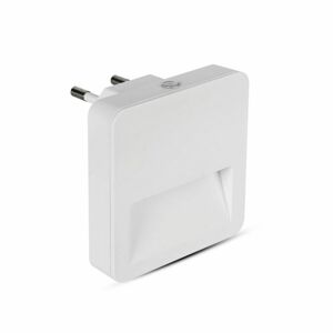 Nočné LED svietidlo do zásuvky štvorcové PRO 0,45W, 3000K, 10lm, VT-86 (V-TAC)